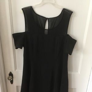 Torrid: Off-Shoulder, Net Neckline Cocktail Dress